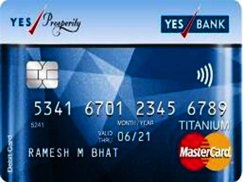 yes bank titanium debit card